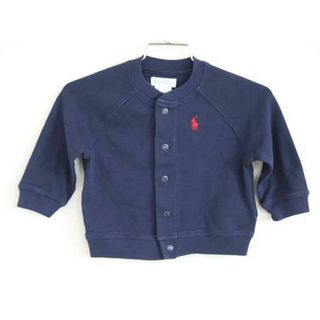 ラルフローレン(Ralph Lauren)の†ラルフローレン/Ralph Lauren†75cm(9M) ブルゾン/カーディガン/スウェット/スエット/トレーナー 紺【中古】子供服 キッズ kids  ベビー服 baby 男の子 女の子 春秋 tops 322042(カーディガン/ボレロ)