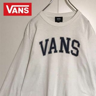 ヴァンズ(VANS)の【人気ホワイト】バンス　ビッグロゴ入り長袖Tシャツ　人気定番　H657(Tシャツ/カットソー(半袖/袖なし))