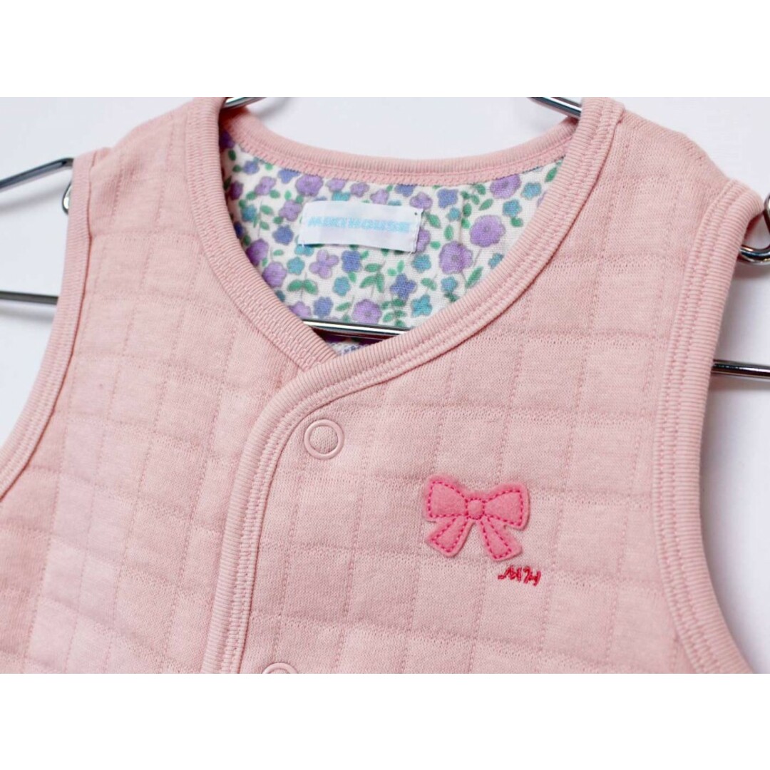 mikihouse(ミキハウス)の[ミキハウス/mikihouse]75cm ベスト/キルティングベスト ピンク【中古】子供服 キッズ kids ベビー服 baby 女の子 春秋 tops 022042 キッズ/ベビー/マタニティのベビー服(~85cm)(その他)の商品写真