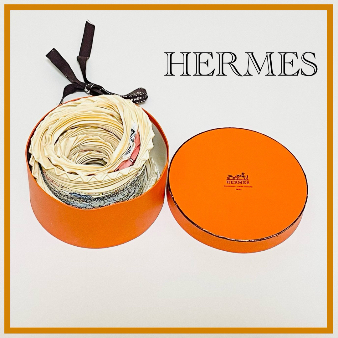 Hermes(エルメス)のHERMES エルメス プリーツカレ プリーツスカーフ ポリフィルの夢想 レディースのファッション小物(バンダナ/スカーフ)の商品写真