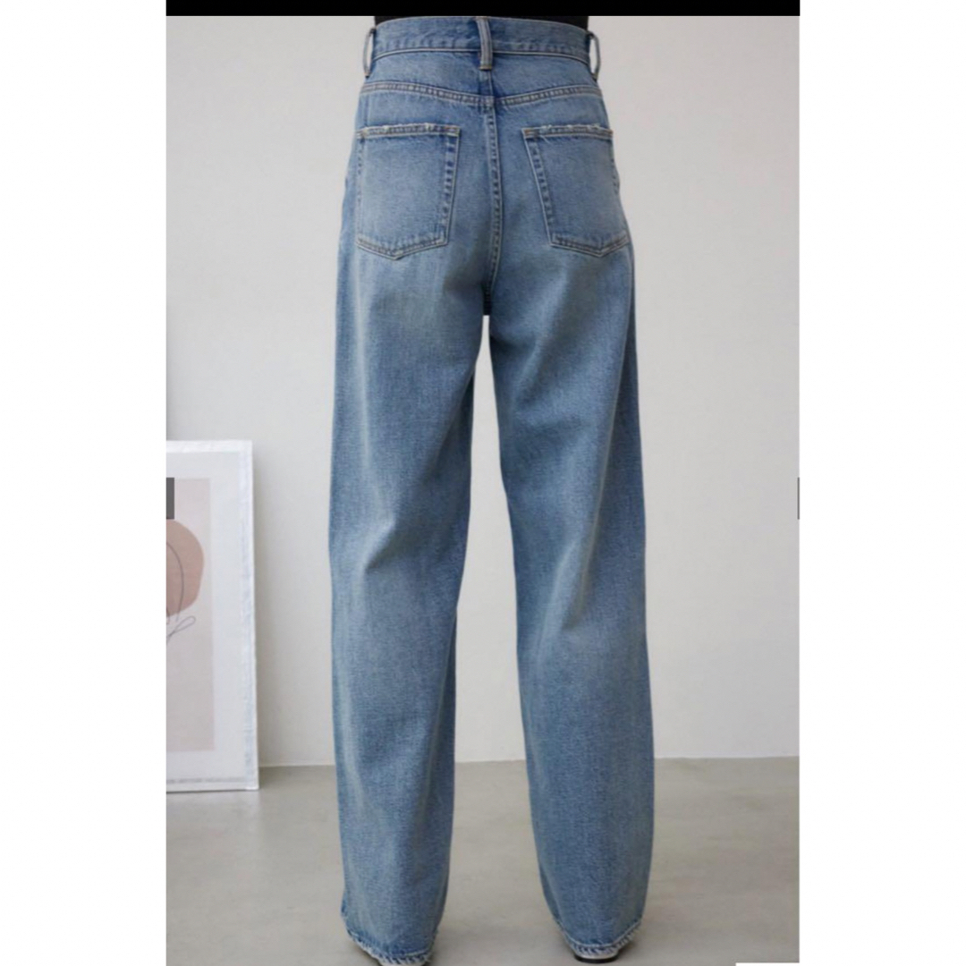 AZUL by moussy(アズールバイマウジー)のAZUL DENIM ハイウエストワイドデニム 250GAS11-004K レディースのパンツ(デニム/ジーンズ)の商品写真