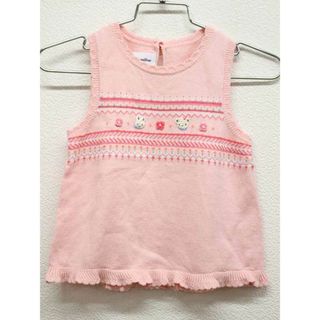 ファミリア(familiar)の【値下げ!】◇ファミリア/familiar◇80cm ニットベスト ピンク【中古】子供服 キッズ kids ベビー服 baby 女の子 秋冬 409032 tops(その他)