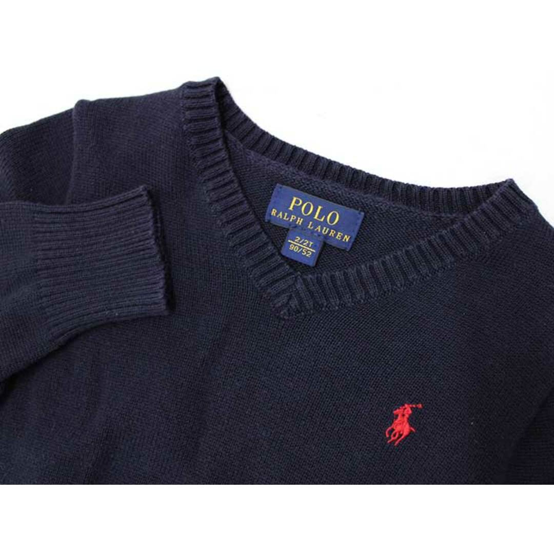 Ralph Lauren(ラルフローレン)の[ラルフローレン/Ralph Lauren]90cm セーター/ニット 紺 フォーマル お受験 見学会 説明会 お稽古 お教室 通塾 通園 スクール 冠婚葬祭【中古】子供服 キッズ kids ベビー服 baby 男の子 710122 fml キッズ/ベビー/マタニティのベビー服(~85cm)(ニット/セーター)の商品写真