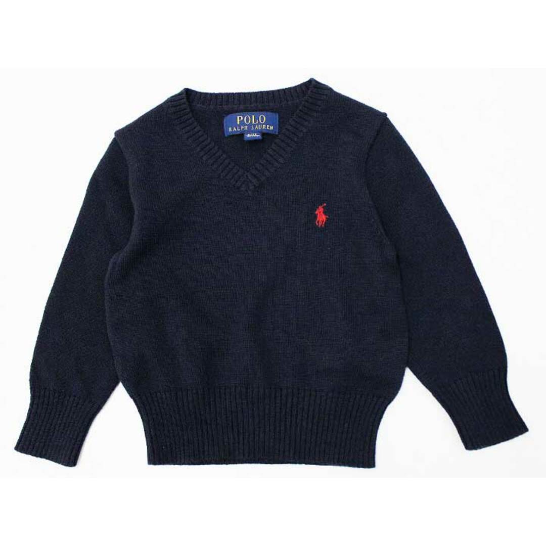 Ralph Lauren(ラルフローレン)の[ラルフローレン/Ralph Lauren]90cm セーター/ニット 紺 フォーマル お受験 見学会 説明会 お稽古 お教室 通塾 通園 スクール 冠婚葬祭【中古】子供服 キッズ kids ベビー服 baby 男の子 710122 fml キッズ/ベビー/マタニティのベビー服(~85cm)(ニット/セーター)の商品写真