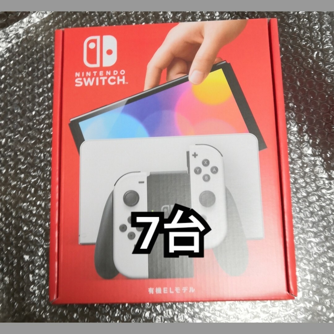 任天堂 - 4台 店舗印なし Nintendo Switch 本体 有機EL ホワイトネオン