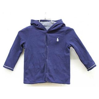 ラルフローレン(Ralph Lauren)の▼ラルフローレン/Ralph Lauren▼85cm位 パーカー 紺×白 リバーシブル【中古】子供服 キッズ kids ベビー服 baby 男の子 春秋冬 tops 512042(その他)