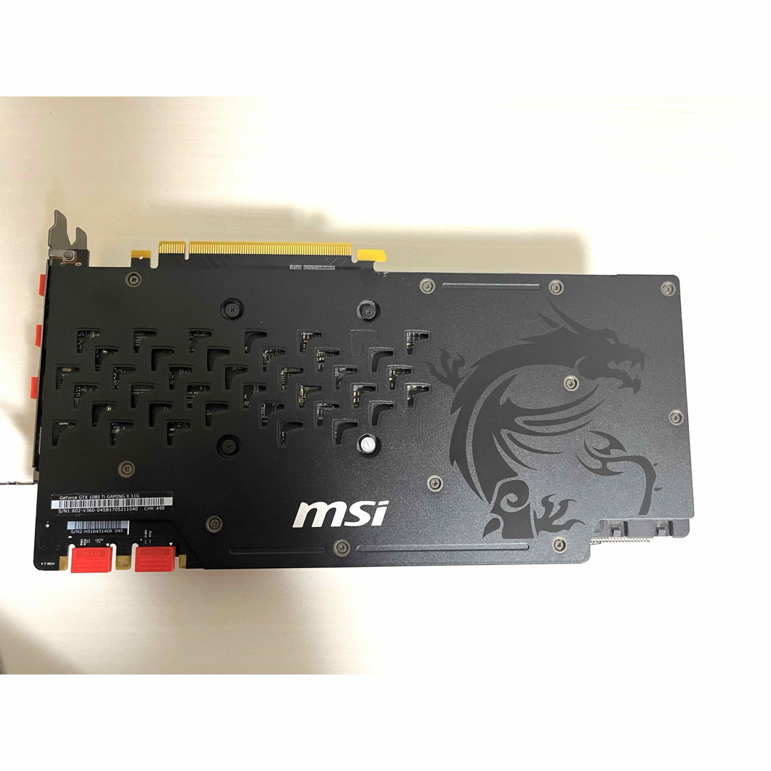msi(エムエスアイ)のMSI GeForce GTX1080Ti GAMING X 11GB スマホ/家電/カメラのPC/タブレット(PCパーツ)の商品写真