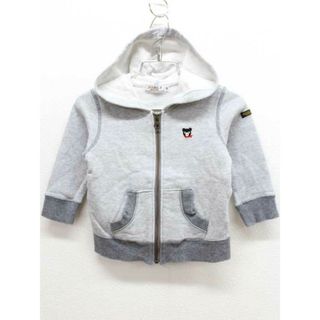 DOUBLE.B - 【値下げ!】♪ミキハウスダブルB/MIKIHOUSE DOUBLE.B♪80cm パーカー/スウェット グレー【中古】子供服 キッズ kids ベビー服 baby 男の子 春秋冬 409032 tops