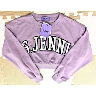 ジェニィ(JENNI)の新品タグ付き　S.JENNI ショート丈　短丈　ロゴトレーナー　トップス　140(Tシャツ/カットソー)