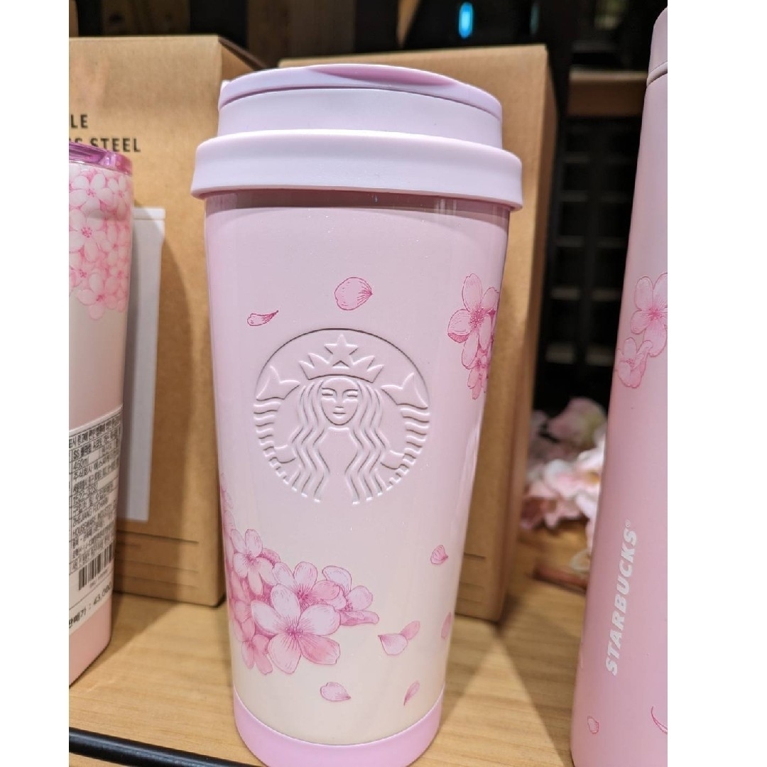 Starbucks(スターバックス)の値下げ　2024 桜シリーズ　韓国　スターバックス インテリア/住まい/日用品のキッチン/食器(タンブラー)の商品写真