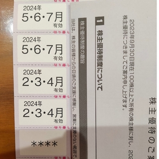 東京テアトルの株主優待券、映画ご招待券4枚(その他)