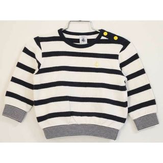 プチバトー(PETIT BATEAU)の〓プチバトー/PETIT BATEAU〓81cm(18M) 長袖Tシャツ/長袖カットソー/ロンT 紺×白【中古】子供服 キッズ kids ベビー baby 男の子 女の子 春 tops 022042(その他)