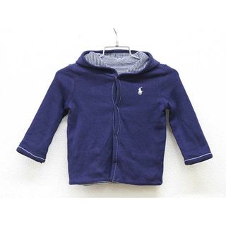 ラルフローレン(Ralph Lauren)の▼ラルフローレン/Ralph Lauren▼80cm位 パーカー 紺＆紺×白 リバーシブル  【中古】 子供服 キッズ kids ベビー服 baby 男の子 春秋冬 tops 022042(その他)