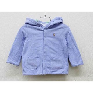 ラルフローレン(Ralph Lauren)の▼ラルフローレン/Ralph Lauren▼85cm パーカー 水色×マルチ＆水色 リバーシブル  【中古】 子供服 キッズ kids ベビー服 baby 男の子 春 tops 022042(その他)