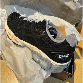 アシックス(asics)のennoy✖️asics スニーカー　25cm  ブラック(スニーカー)