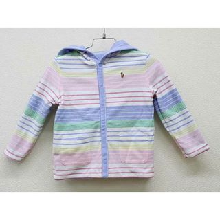 新品 未使用品▼ラルフローレン/Ralph Lauren▼90cm パーカー 白×マルチ＆水色 リバーシブル   子供服 キッズ kids ベビー服 baby 男の子 春 tops 022042