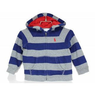 ラルフローレン(Ralph Lauren)の【値下げ!】[ラルフローレン/Ralph Lauren]80cm パーカー グレー×紺【中古】子供服 キッズ kids ベビー服 baby 男の子 秋冬 629032 tops(その他)