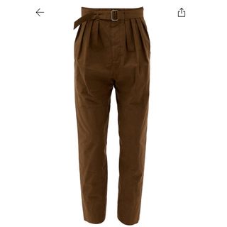 ルメール(LEMAIRE)のlemaire high-rise cotton-shell trousers(カジュアルパンツ)