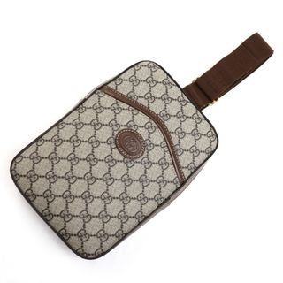 グッチ(Gucci)のGUCCI グッチ インターロッキングG スリング バックパック ボディバッグ ブラウン 696016 メンズ【中古】【美品】(ボディーバッグ)