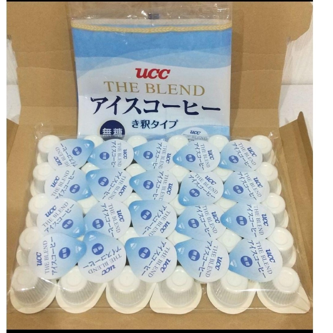 UCC(ユーシーシー)のUCC アイスコーヒー 無糖 き釈タイプ 50個  ポーション  コストコ 食品/飲料/酒の飲料(コーヒー)の商品写真