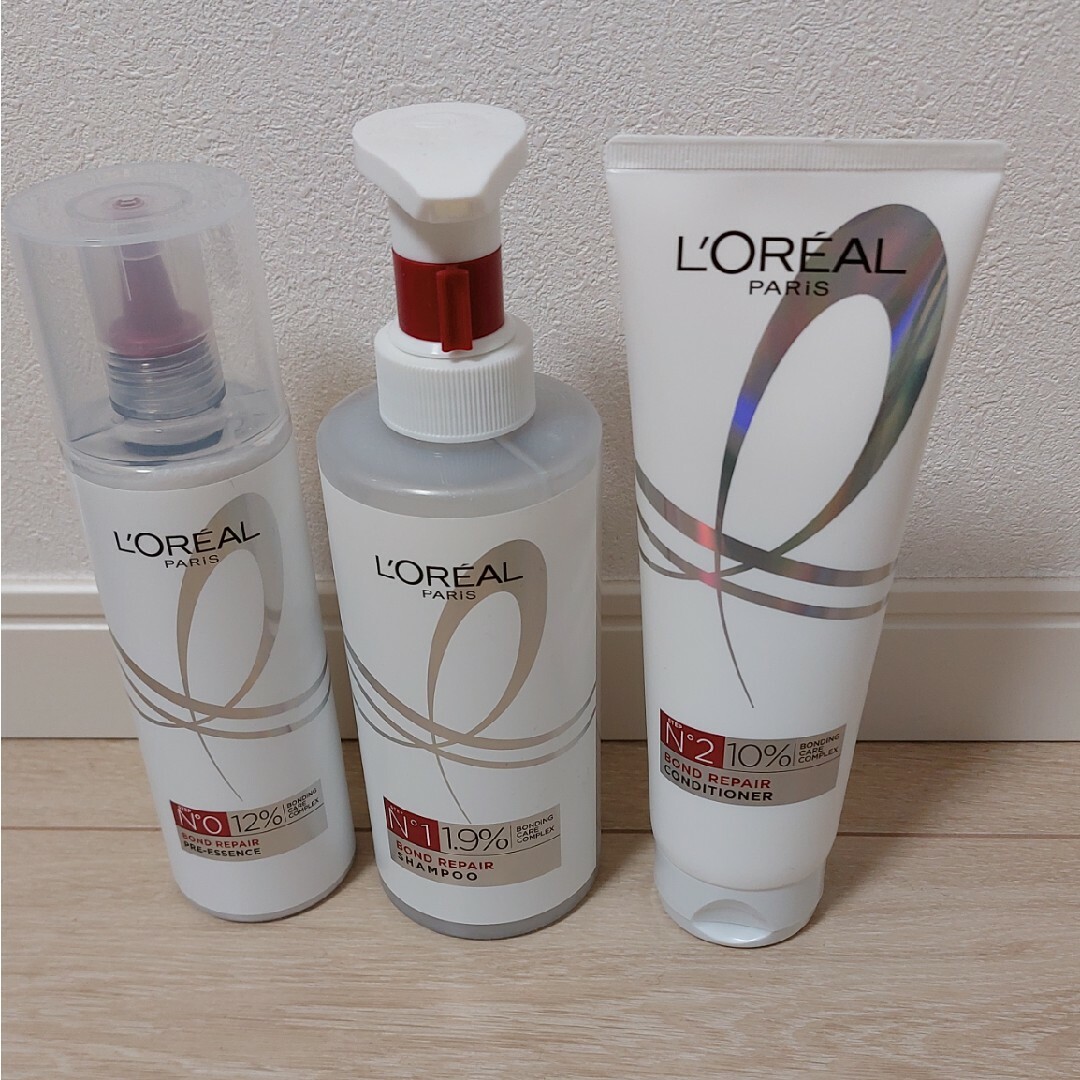 L'Oreal Paris(ロレアルパリ)の新品未開封⭐ロレアルパリ　ボンドリペアシリーズ3本セット コスメ/美容のヘアケア/スタイリング(シャンプー/コンディショナーセット)の商品写真