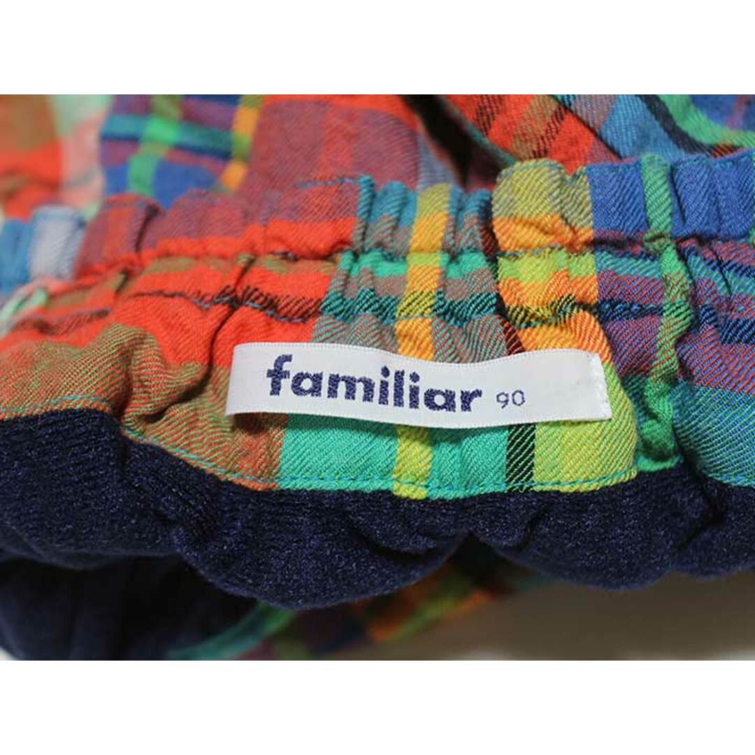 familiar(ファミリア)の【値下げ!】‡ファミリア/familiar‡90cm スカート マルチ 裏地フリース【中古】子供服 キッズ kids ベビー服 baby 女の子 秋冬 110122 bottoms キッズ/ベビー/マタニティのベビー服(~85cm)(スカート)の商品写真