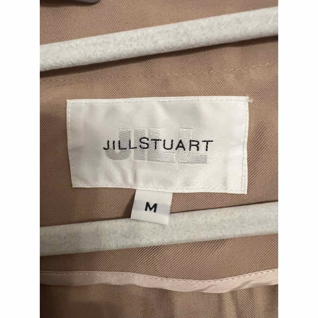 JILLSTUART(ジルスチュアート)のJILL BY JILLSTUART　ノーカラースプリングロングコート　リボン レディースのジャケット/アウター(スプリングコート)の商品写真