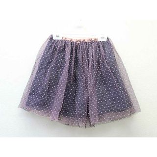 【値下げ!】■ボントン/BONTON■110cm位 (1) スカート 黒×ピンク×紺【中古】子供 キッズ kids ベビー服 baby 女の子 春夏秋冬 819032 bottoms(スカート)