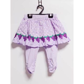 ‡アナスイミニ/ANNA SUI mini‡80cm スカッツ/スカパン 紫系【中古】子供服 キッズ kids ベビー服 baby 女の子 春 713032 bottoms