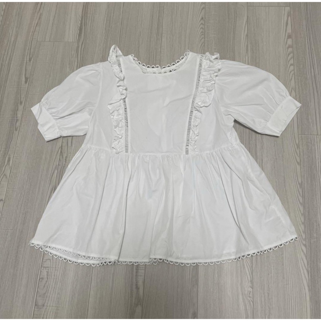 épine(エピヌ)のBibiy pepuramu frill blouse レディースのトップス(シャツ/ブラウス(半袖/袖なし))の商品写真