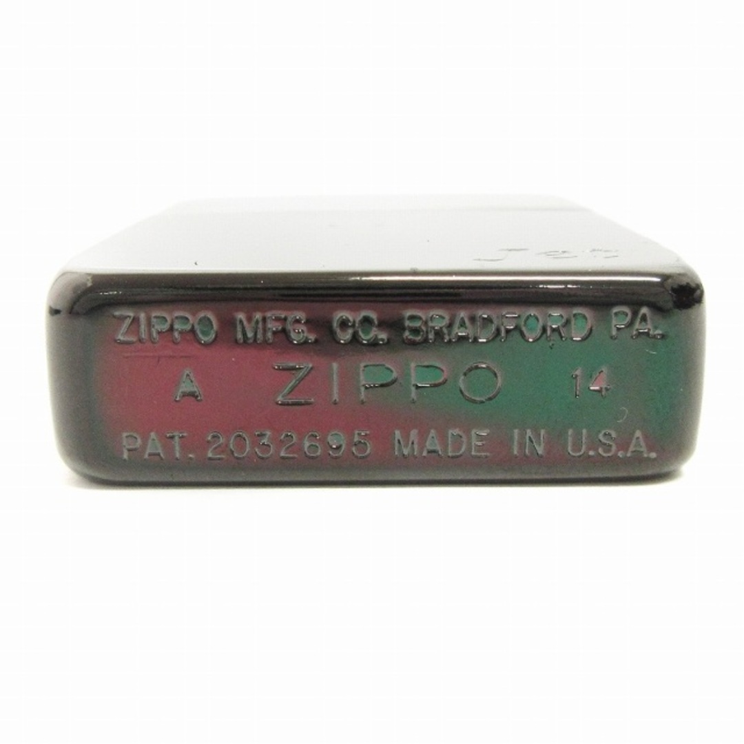 ZIPPO(ジッポー)のジッポー 14年製 オイルライター ローラー式 ガンメタ系 喫煙具 ■SM1 エンタメ/ホビーのコレクション(その他)の商品写真