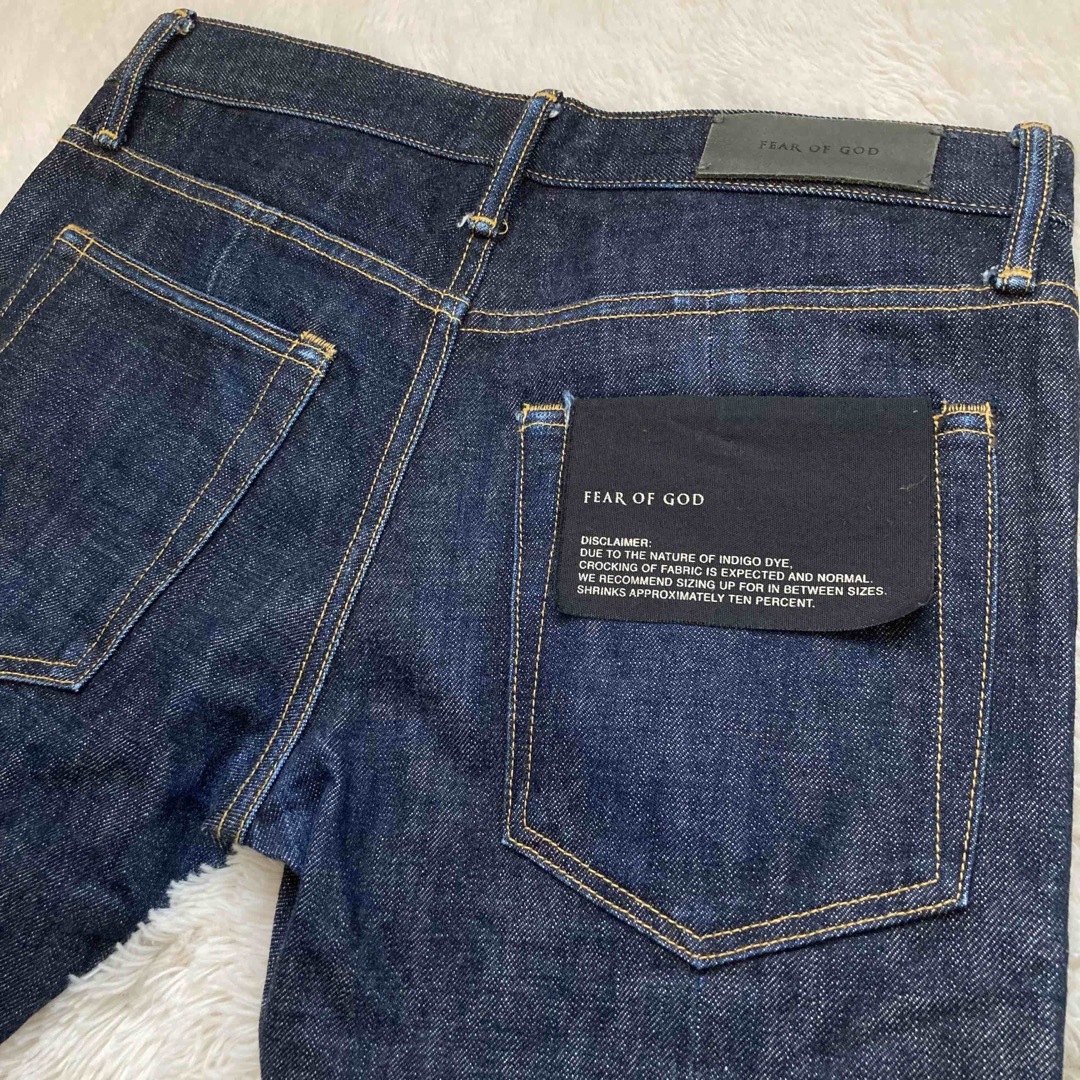 FEAR OF GOD(フィアオブゴッド)のフィアオブゴッド Ancle Slim Zip Jeans デニム 赤耳 USA メンズのパンツ(デニム/ジーンズ)の商品写真