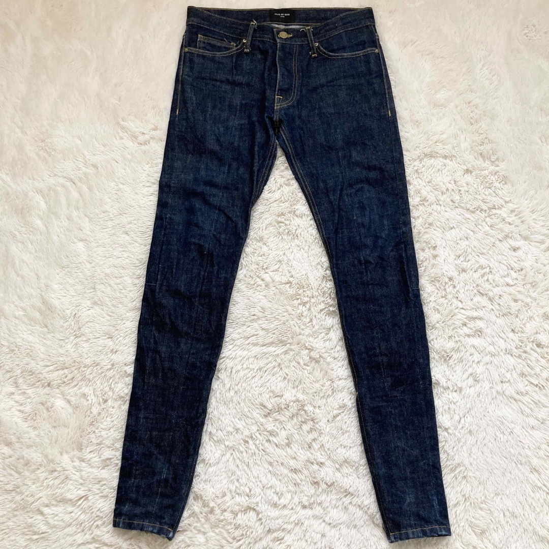 FEAR OF GOD(フィアオブゴッド)のフィアオブゴッド Ancle Slim Zip Jeans デニム 赤耳 USA メンズのパンツ(デニム/ジーンズ)の商品写真