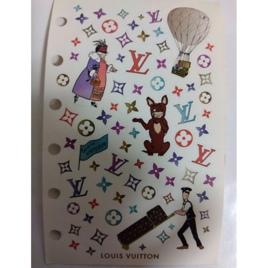 LOUIS VUITTON - 希少 ルイヴィトン 手帳 シール 5枚 セット LOUIS VUITTON - 希少 ルイヴィトン 手帳 シール 5枚 セット