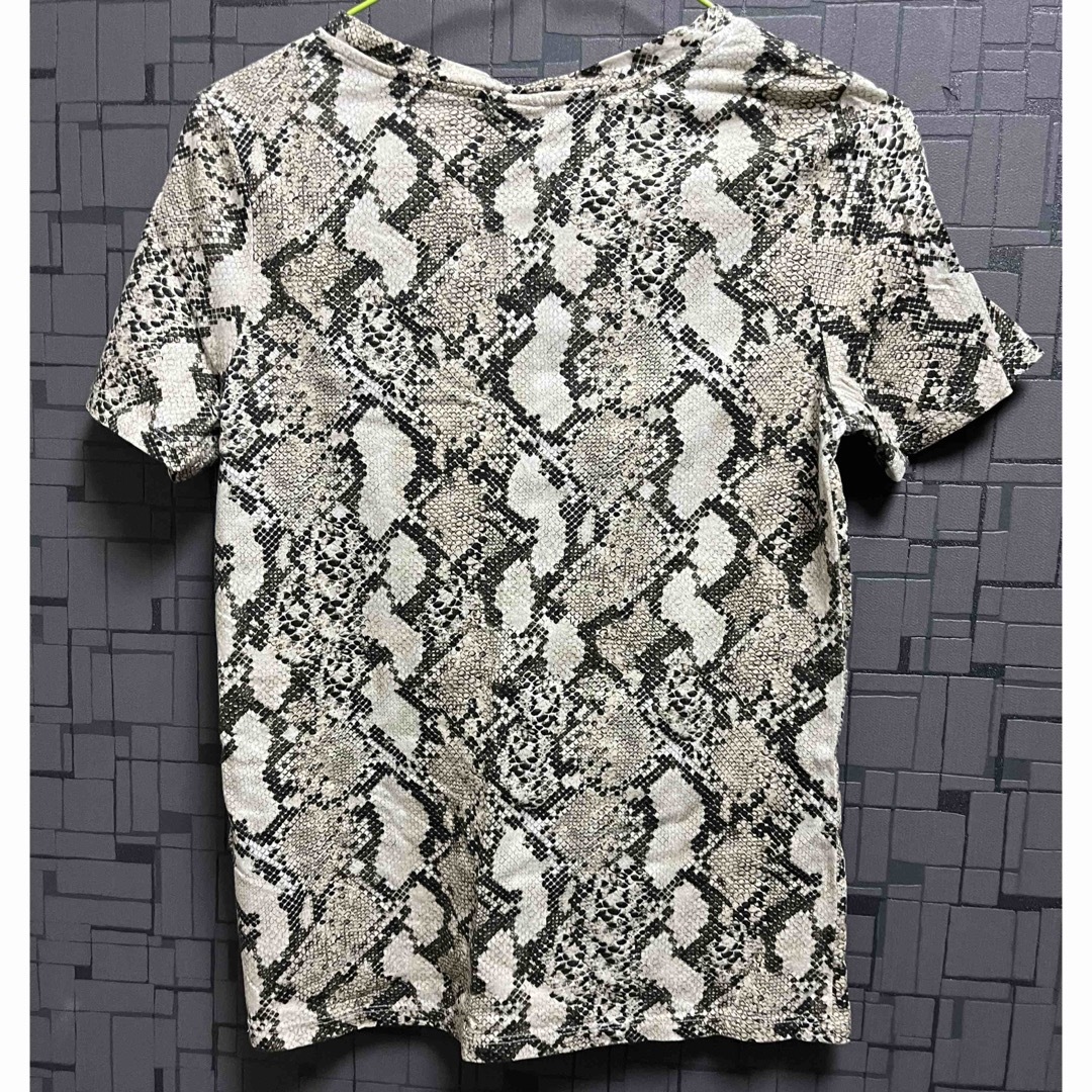 H&M(エイチアンドエム)のH＆M 蛇柄Tシャツ レディースのトップス(Tシャツ(半袖/袖なし))の商品写真