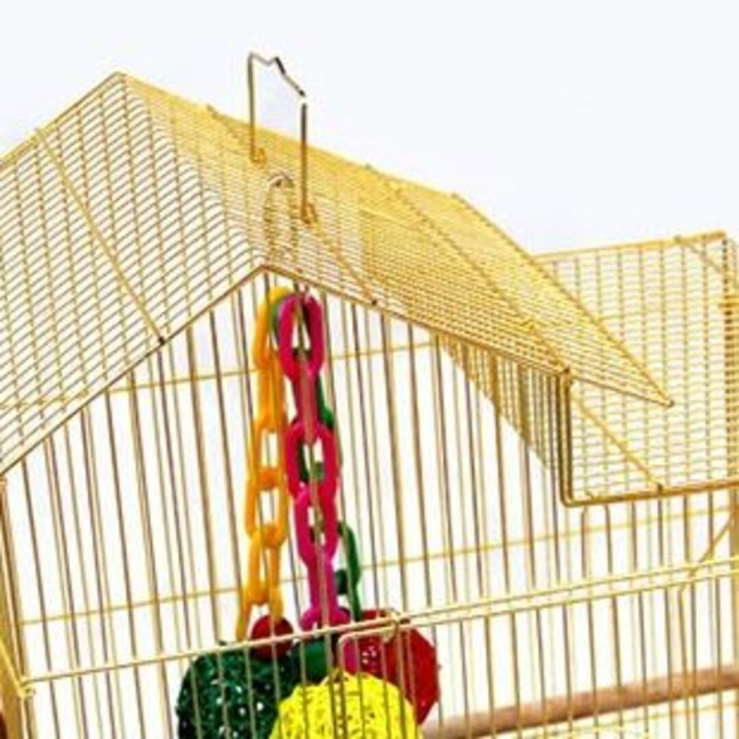 角屋根 大型バードゲージ（鳥小屋　鳥カゴ　鳥かご）金 その他のペット用品(鳥)の商品写真