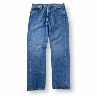 リーバイス(Levi's)のレア Levi's 501 古着 縦落ち デニム w38 L34 00s(デニム/ジーンズ)