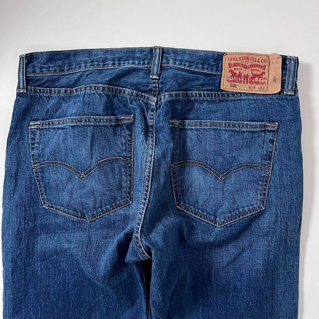 Levi's(リーバイス)のLevi's 501 デニム ヒゲ 縦落ち ブルージーンズ w36 L32 古着 メンズのパンツ(デニム/ジーンズ)の商品写真