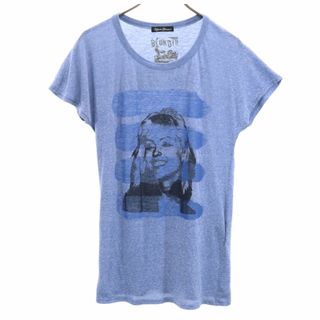 HYSTERIC GLAMOUR - ヒステリックグラマー 日本製 フォトプリント 半袖 Tシャツ F ライトブルー HYSTERIC GLAMOUR レディース 古着 【240310】 メール便可