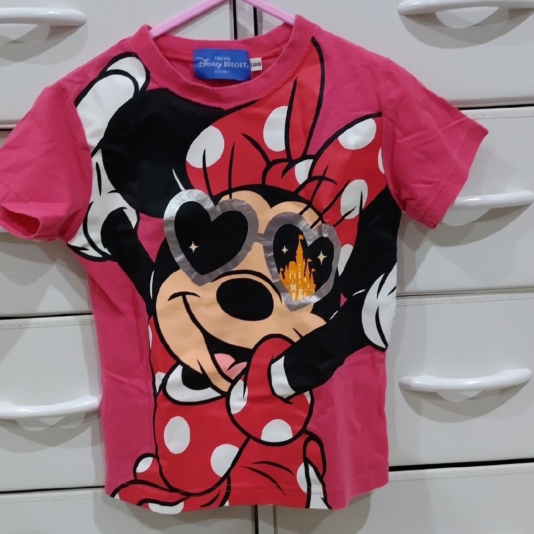 Disney(ディズニー)のディズニーランド　Tシャツ　ミニーマウス　100 キッズ/ベビー/マタニティのキッズ服女の子用(90cm~)(Tシャツ/カットソー)の商品写真