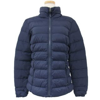 ザノースフェイス(THE NORTH FACE)のTHE NORTH FACE ザ ノースフェイス ダウンジャケット サイズ:S ショートダウン ショート丈 長袖 ハイネック ロゴ ナイロン ネイビー 紺 アウター ブルゾン コート【レディース】【中古】(ダウンジャケット)