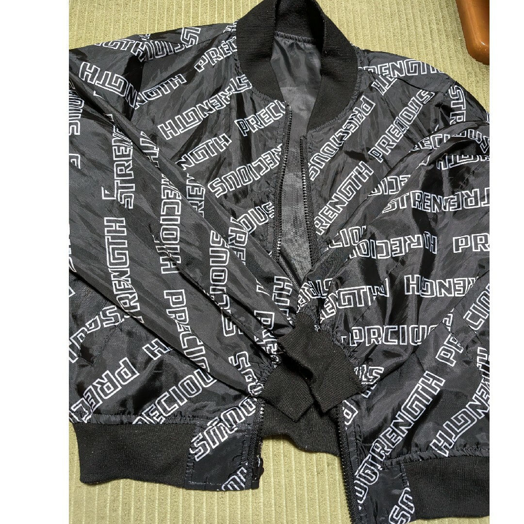 ブルゾン　ジャケット　リバーシブル キッズ/ベビー/マタニティのキッズ服女の子用(90cm~)(ジャケット/上着)の商品写真