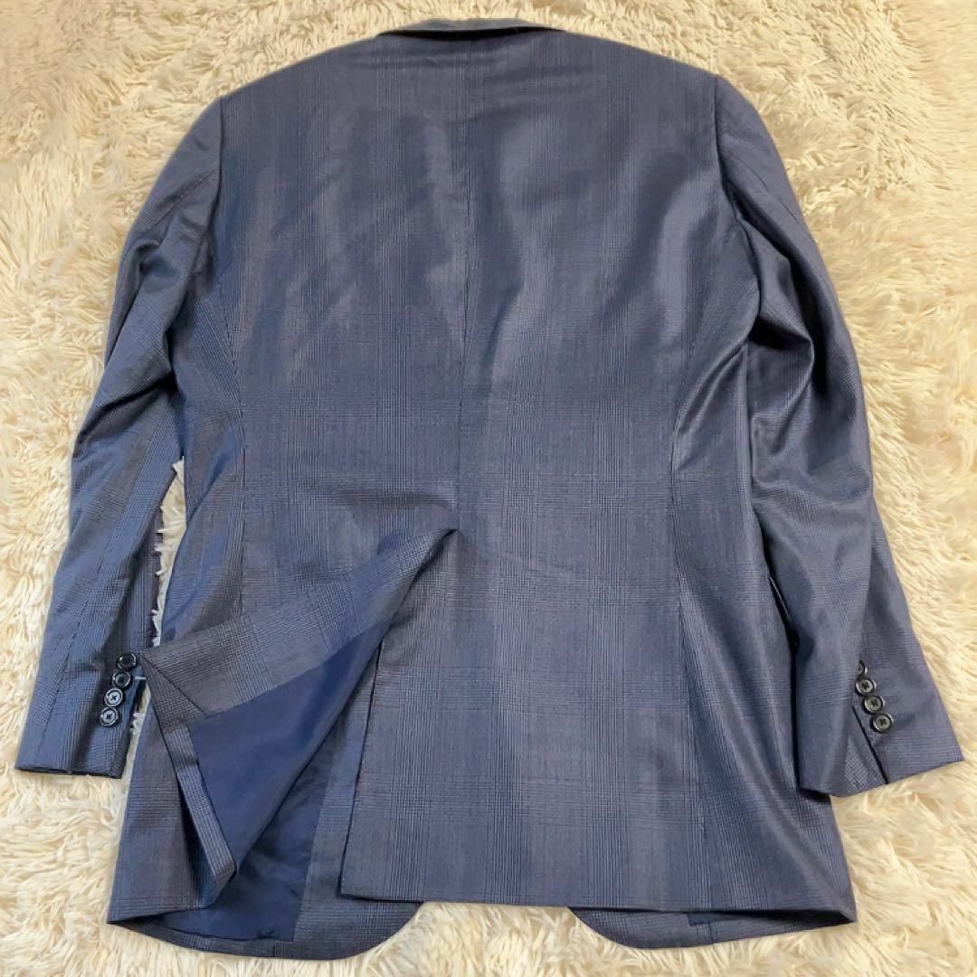 TOMORROWLAND(トゥモローランド)の【シルク】TOMORROWLAND PILGRIM　スーツ　ネイビー　チェックL メンズのスーツ(セットアップ)の商品写真