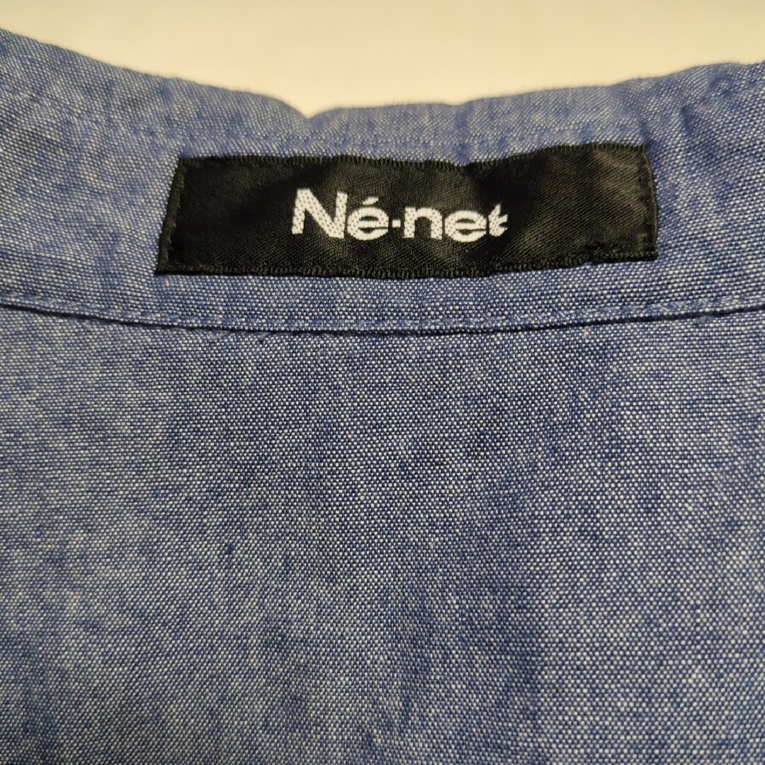 Ne-net(ネネット)のNe-net シャンブレー、デニム可愛いクマ柄のシャツ レディースのトップス(シャツ/ブラウス(長袖/七分))の商品写真