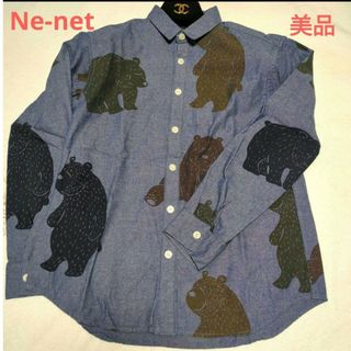 ネネット(Ne-net)のNe-net シャンブレー、デニム可愛いクマ柄のシャツ(シャツ/ブラウス(長袖/七分))