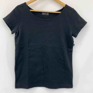 アニエスベー(agnes b.)のAgnes.b レディース アニエスべー Tシャツ カットソー(半袖 袖無し) ブラック無地(Tシャツ(半袖/袖なし))