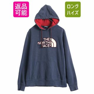 ザノースフェイス(THE NORTH FACE)のノースフェイス サガラ ワッペン スウェット フード パーカー メンズ M 古着 The North Face プルオーバー 刺繍 裏起毛 トレーナー 2トーン(パーカー)