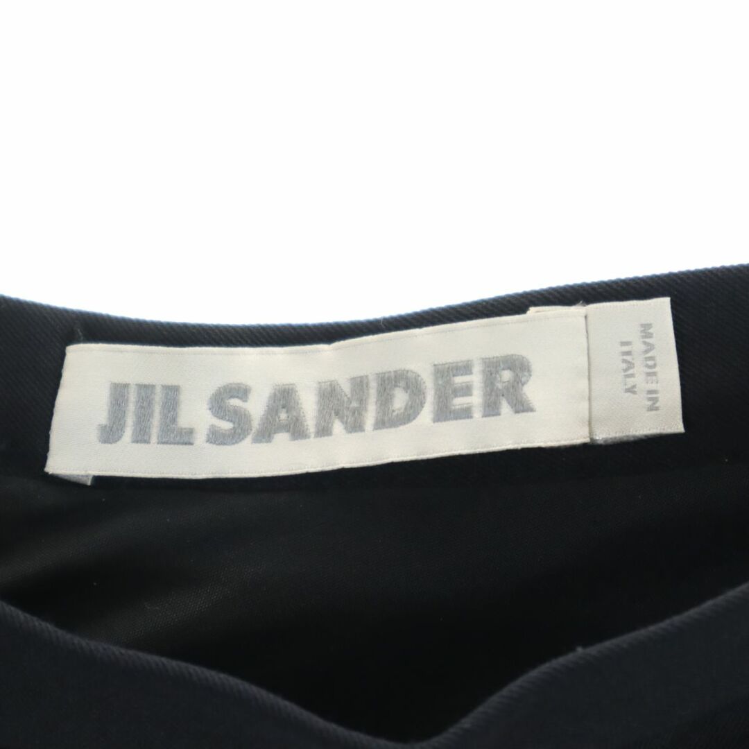 Jil Sander(ジルサンダー)のジルサンダー イタリア製 ミディ丈 タック スカート 32 黒系 JIL SANDER レディース 古着 【240310】 レディースのスカート(ひざ丈スカート)の商品写真