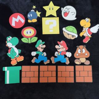 マリオ壁面6　文字、キラー(ガーランド)