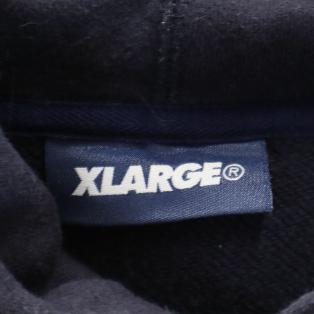 XLARGE(エクストララージ)のエクストララージ 総柄 長袖 スウェットパーカー S ブルー系 XLARGE 裏起毛 メンズ 古着 【240310】 メンズのトップス(パーカー)の商品写真